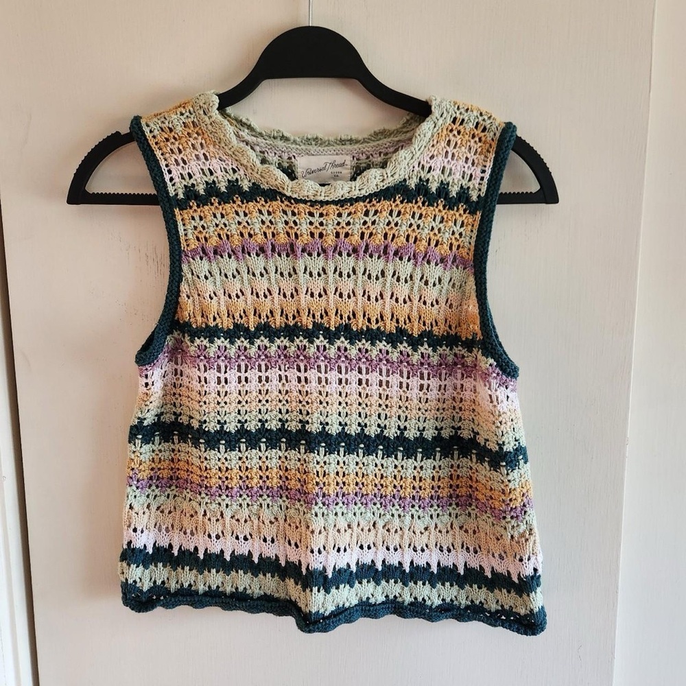 Multicolor Crochet Tank - Picture 3 of 6